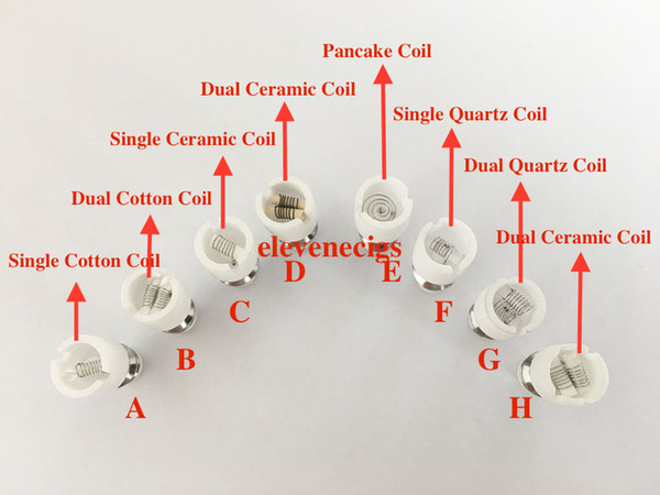 Wax Atomizer Dual Wax Coil Dual Quartz Coil For Glass Globe Bulb Vape Pen Wax Dry Herb Vaporizer