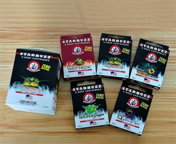 Starbuzz E Hose cartridges refillable Multi Flavor E Hose atomizer Various for Starbuzz ehose Mod 4pcs pack 14 flavours