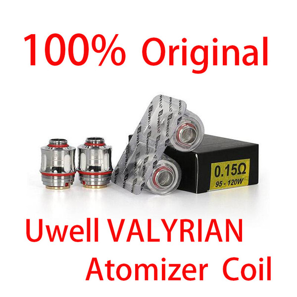 Authentic Uwell VALYRIAN Atomizer Coil 0.15ohm 95W-120W Dual Legged Quad Coils Head For 5/8ml VALYRIAN Tank