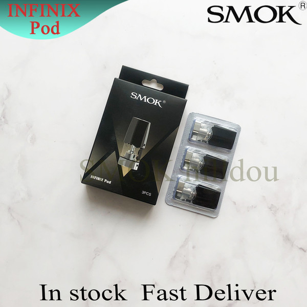 Authentic SMOK Infinix Pod 2ml 1.4ohm Coil Replacement Pods Cartridge For Smoktech Infinix Vape Pen Kits Genuine