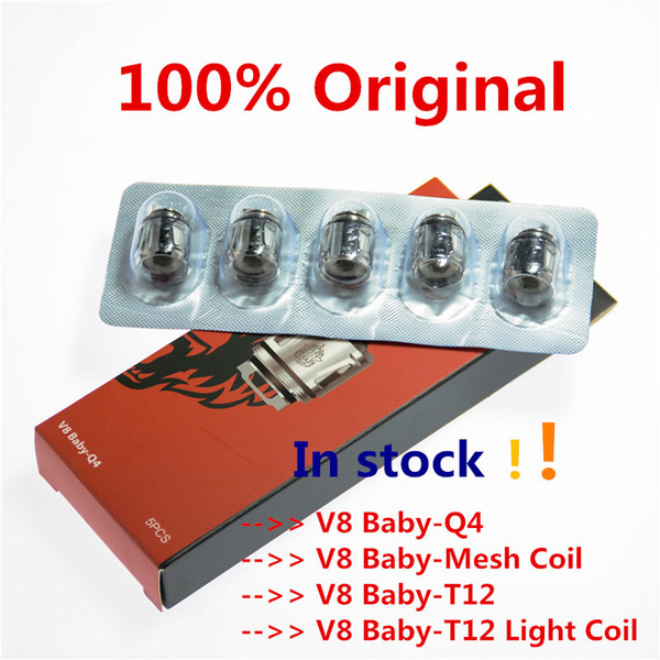 Authentic TFV8 Baby New Beast Coil Head V8 Baby Q4 Mesh Strip T12 Light T12 0.15ohm Coils For TFV12 Baby Prince Tank