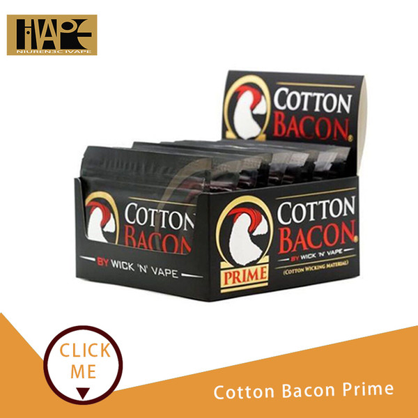 Cotton Bacon Prime Organic Gold version For DIY RDA RDTA RTA Rebuild Wire Vape Cotton Atomizers Heating Coil Wire Vaporizers