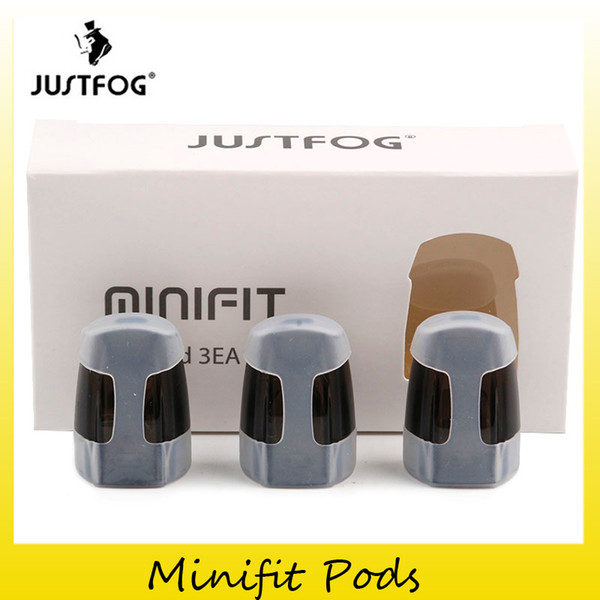 Authentic Justfog Minifit Pod Cartridge 1.5ml Capacity 1.6ohm Resistance Pods Atomizer Fit Original Minifit Starter Kit 100% Genuine