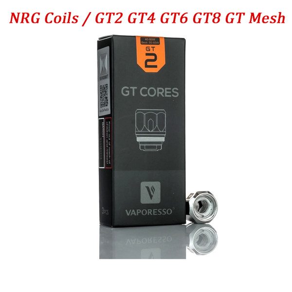 100% Original Vaporesso GT Series Cores GT2 GT4 GT6 GT8 GT Mesh Coils Head for NRG Tank and Revenger Kit