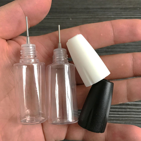 New 10ML Plastic Dropper Bottles With Metal Tips Empty Needle Bottle For E Liquid PET Plastic Bottles for eGo Vapor E Juice