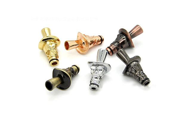 E Cigarettes Metal Drip Tips EGO Cowboy Drip Tip 510 Mouthpiece Fit EE2 Vivi Nova DCT Atomizer Electronic Cigarette Stainless Steel Drip Tip