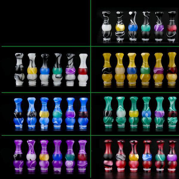 E cig 510 With Drip Tips EGO Acrylic Candy Drip Tips Mouthpiece fo 510 Threading Electronic Cigarette EGO Acrylic Candy Drip Tips