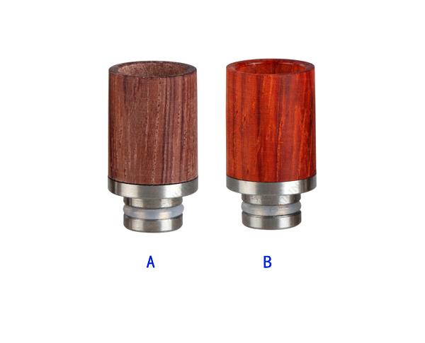E Cigarettes Wood Drip Tips 510 Drip Tips With Stainless Steel Flat Fit EGO 510 Atomizers RDA Aspire Tank E Cig Wooden Mouthpiece