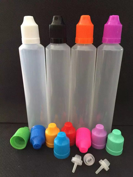 Cheap 500pcs 60ML Unicorn Dropper Bottles With Childproof Caps And Long Thin Tips For Liquid E Juice Empty Plastic Bottles Fedex