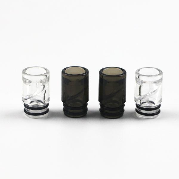 Plastic Drip Tips For E Cigs Wide Bore Mouthpiece Dripper Tip For E Cigarette Atomizer RDA Tank Joyetech eGo AIO 510 Helical Dripping