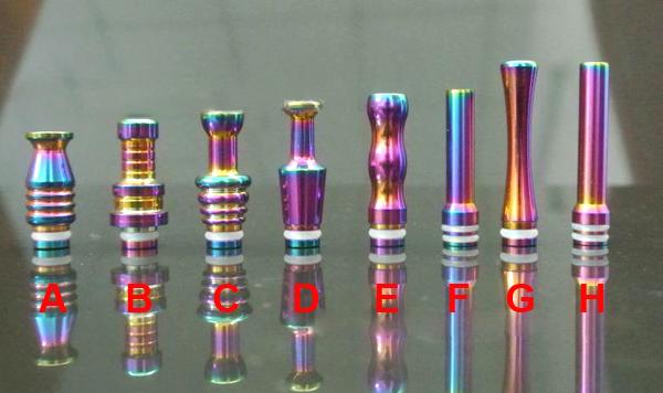 Rainbow Stainless Steel 510 Drip Tip E Cigarette Metal Mouthpiece for DTC 510 CE5 CE6 Nova Atomizers