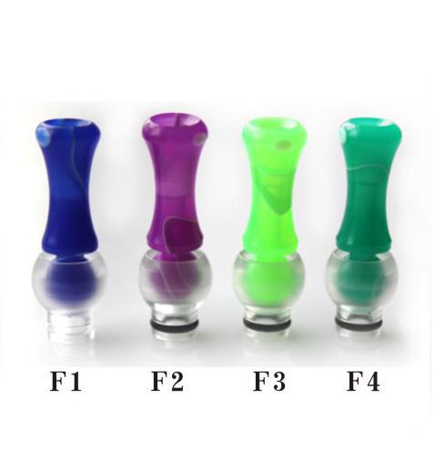 High Quality E-cig Universal DripTips with 510 EGO 510 Drip Tip Colorful Acrylic Mouthpiece fit 510 DCT Vivi Nova tank Fashion EGO Drip Tips
