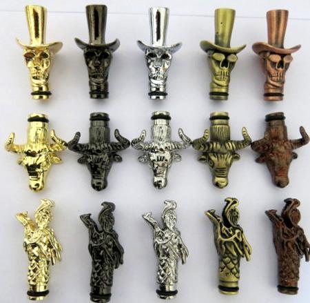 Electronic Cigars 510 Drip Tips EGO Metal Mouthpiece Snake And Human Skeleton Shape Style Drip Tips For Vivi Nova Tank Electronic Cigarette
