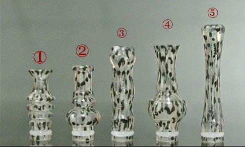 Newest EGO 510/901 Drip Tips Leopard Designing E-cigarette Mouthpiece Fit CE4 CE5 Vivi Nova Tank Electronic Cigarette Clearomizer Drip Tips