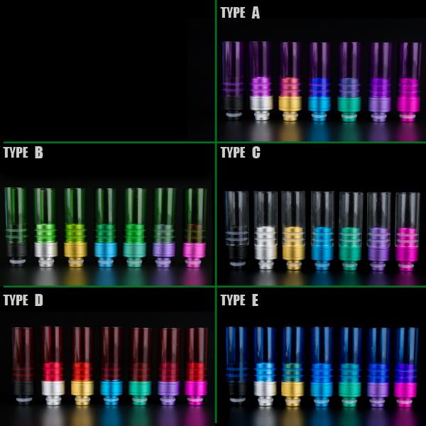 eGo Pyrex Green Glass Muffler 510 Wide Bore Drip Tips Fit E cigarette CE4 CE5 EVOD Clearomizers E Cigarette Mouthpiece