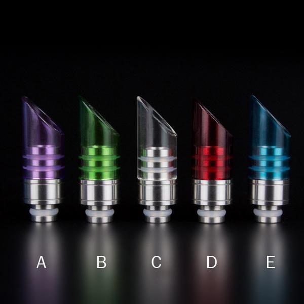 E Cigarette Pyrex Glass Muffler 510 Wide Bore Drip Tips Fit E House CE4 CE5 EVOD Clearomizer Stianless Steel Material E Cigarette Mouthpiece