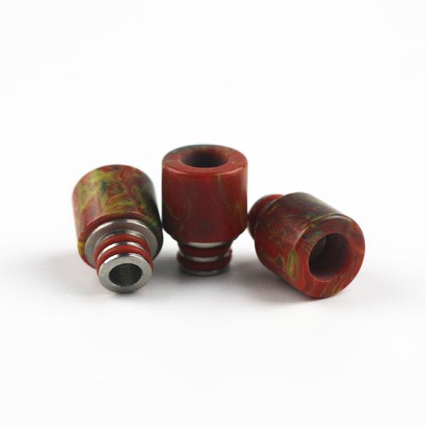 Hottest Epoxy Resin Drip Tips Colorful Resin Wide Bore drip tip for e cig RDA Tank EGO Atomizers Jade 510 Mouthpiece