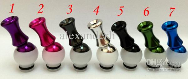 Hot Electronic Cigarette 510 With Drip Tips Ego Aluminum Drip Tip E-cig Mouthpiece for Vivi Nova Tank DCT Atomizer Colorful EGO Drip Tip