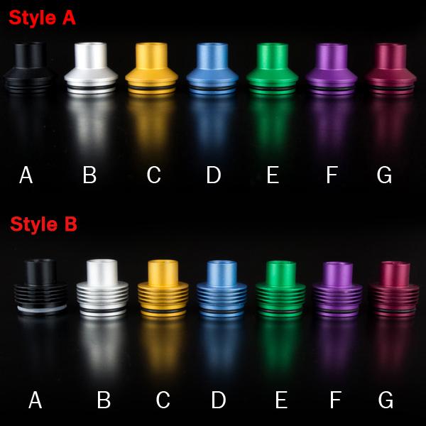 Aluminum Tobh Atty Drip Tips EGO Wide Bore Drip Tips Big chief chuff top cap fit for 22mm Atty Rda Atomizer Patriot Vulcan Infinite Ecigares
