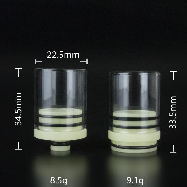 ATTY Drip Tips Wide Bore Drip Tip 510 Glow in the Dark Mouthpiece Fit Atty RDA Atomizer Tobh Atty Drip Tips Big Chief Chuff Top Cap