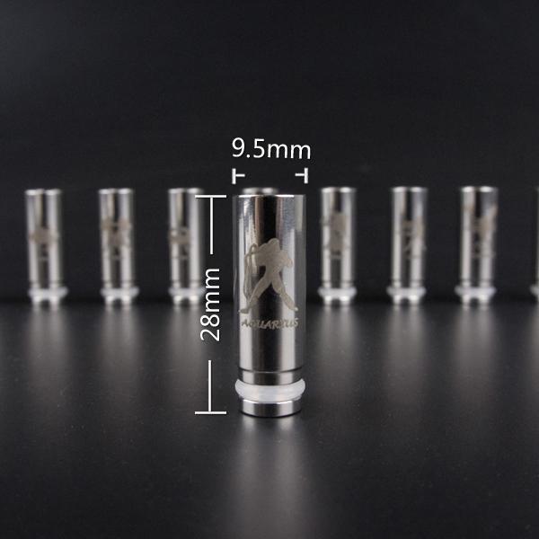 E Cigars Stainlss Steel Drip Tip with 12 Constellatio Wide Bore Drip Tips Fit For EGO 510 Clearmozers Electronic Cigars Mouthpiece