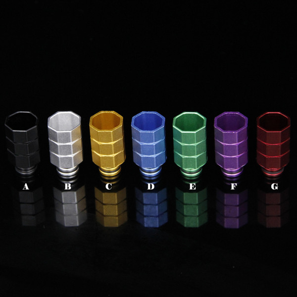 New Arrival Aluminum Drip Tips For Ecigs Fit for E Cigarette Mechanical Mod Colorful 510 Mouthpiece Wide Bore Drip Tip