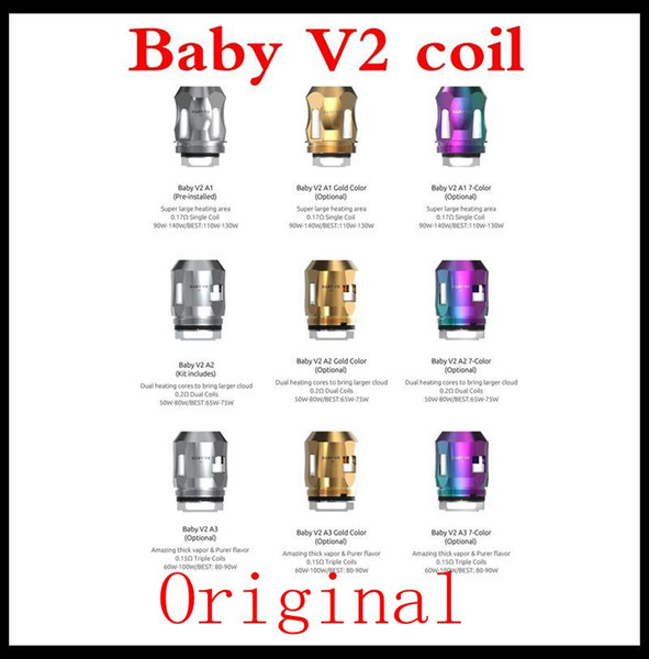 100%Authentic TFV8 Baby V2 Coils A1 A2 A3 Cores Heads Baby V2 Replacement Coil for TFV8 Baby V2 Atomizer Tank