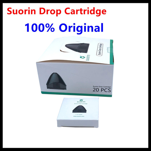 100% Original Suorin Drop Cartridge pod Unit 2ml for Suorin Drop Kit Electronic Cigarette Spare Parts Accessories DHL