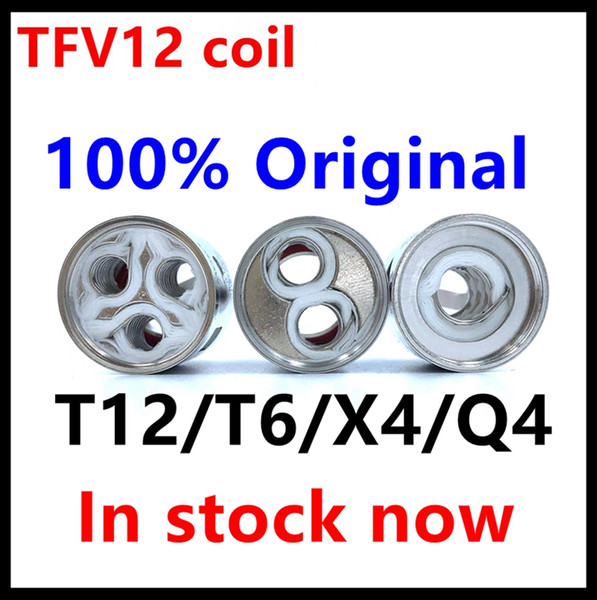 100% Original TFV12 Atomizer Tank Coil Head V12-T12 Duodenary 0.12ohm V12-T6 V12-T8 0.16ohm V12-Q4 V12-X4 0.15ohm Core Authentic