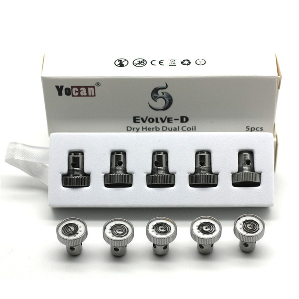 100% Authentic Yocan Evolve-D Coil Dry Herb Replacement Coil For Yocan Evolve Kit NYX Dry Herb Vaporizer Pen E Cigs Vape