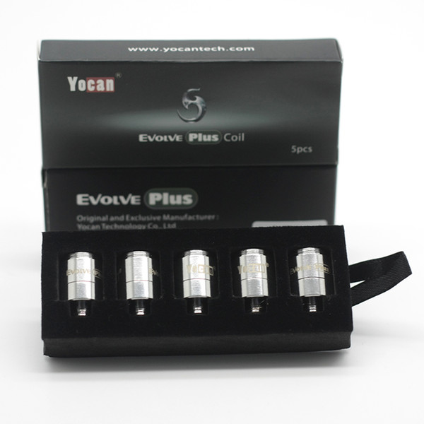 Authentic Yocan Evolve Plus Replacement Coils Ceramic Donut Coils Quartz Dual Coils For Evolve Plus Wax Pen 100% Original