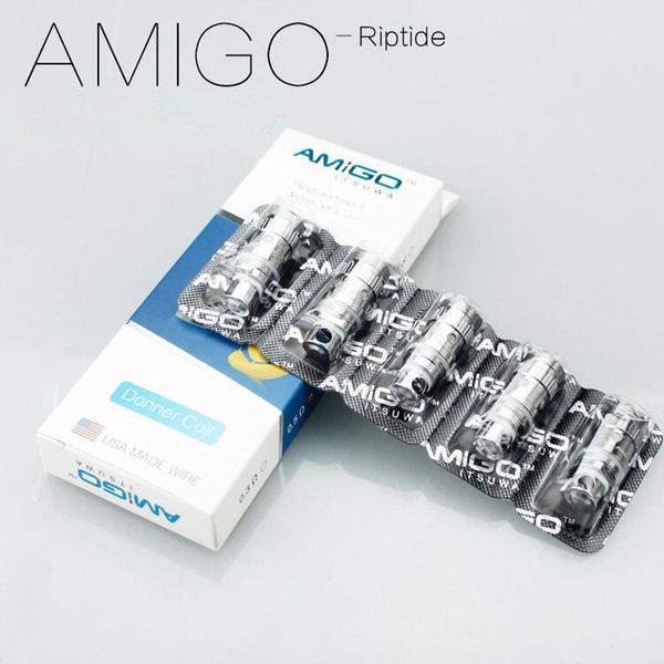 Original Amigo Mini Riptide Coils 0.3ohm 0.5ohm Support 15-50W Fit Vogue 50W Polestar Free Shipping 100% Genuine