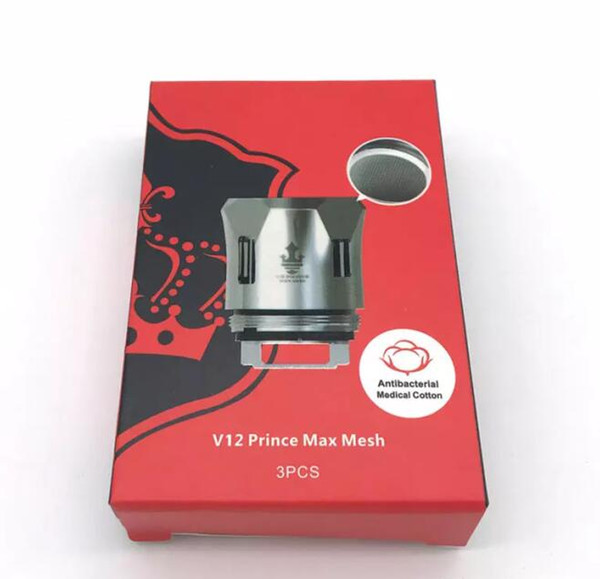 TFV12 Prince New Coils Head 0.17ohm V12 Prince Max Mesh Replacement Core For TFV12 Prince Tank vs Strip Mesh Dual Triple DHL