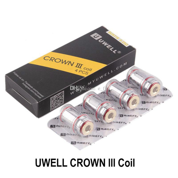 Uwell Crown III 3 Coils 0.25 0.4 0.5ohm Replacement SUS316 Parallel Coil Head For Uwell Crown 3 Atomizer