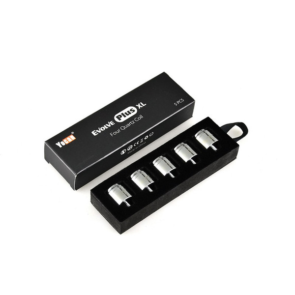 Original yocan Evolve Plus XL Wax QUAD Coil Quad Quatz Rod Coils For Evolve Plus XL Dab Pen Kit