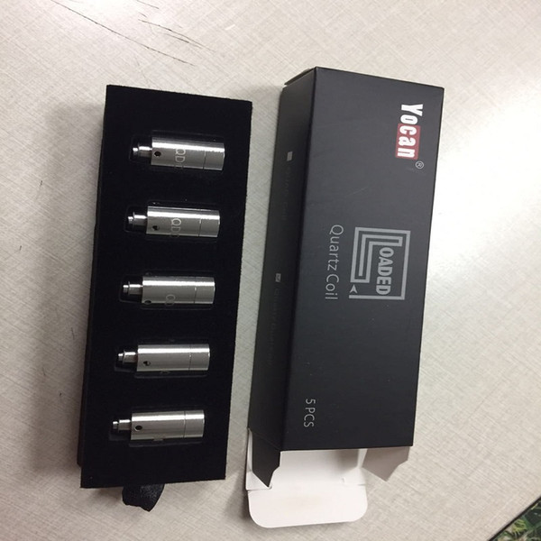 Yocan Loaded Replacement Coil Heads Quatz Dual and Quad Concentrate Vape Core for Wax Vaporizer 100% Original
