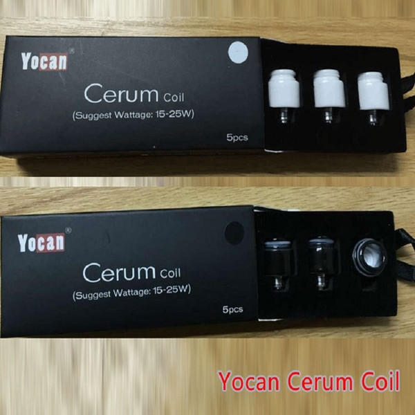 Yocan Cerum Coil Head Ceramic Donut Quartz Dual QDC Replacement Coils For Cerum Vaporizer Atomizer 3 colors