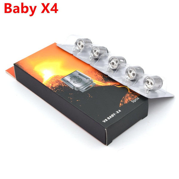 Original TFV8 Baby Replacement Coils Head Q2 X4 T6 T8 Coil Core for Baby Beast Tank V8 Baby Rebuildable Atomizer Coils