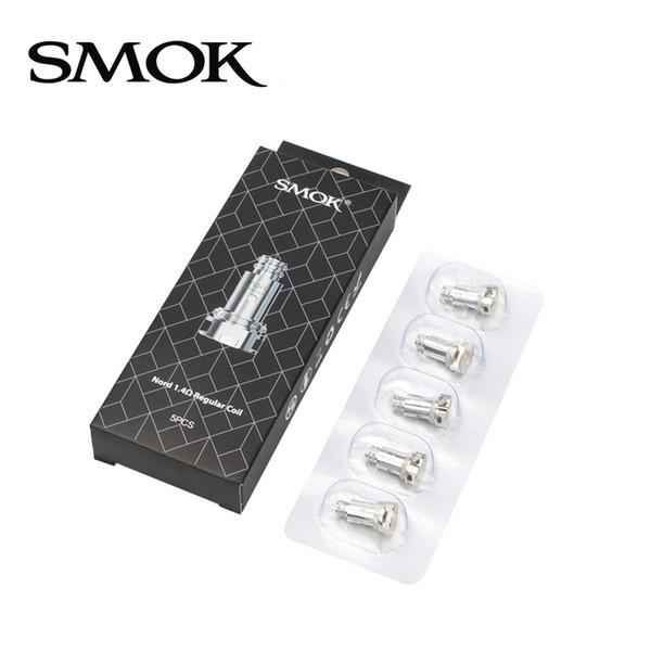 100% Authentic SMOK Nord Coil Mesh Coil 0.6ohm Ceramic Cores & Regular Coil 1.4ohm for MTL Vaping SmokTech Nord Pod Replacement Coils