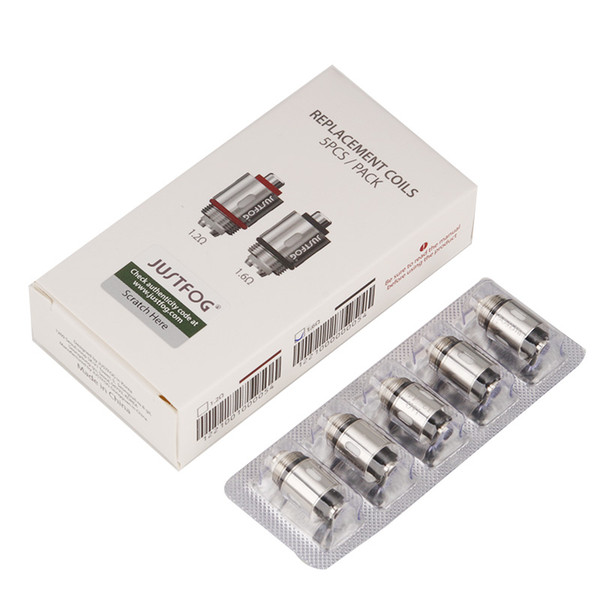 Original Justfog Coil Head 1.2ohm 1.6ohm Organic Japanese Replacement Coils OCC for C14 P14A P16A Q14 Q16 Starter Kit 100% Authentic