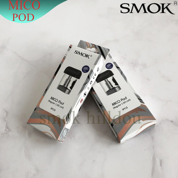 SMOK Mico Pods Cartridges 1.7ml Side-refilling Regular 1.0ohm Mesh 0.8ohm Ceramic 1.4ohm Coil Optional Replacement Pod for Mico Kit