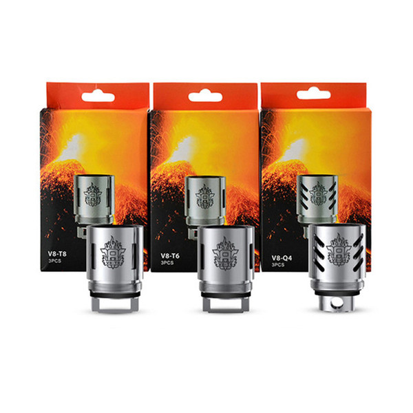 Authentic TFV8 Q4 Beast Tank Coils Head V8 Baby Replacement Atomizer Coils Genuine T8 T6 X4 Q2 0.15ohm 0.2ohm 120pcs