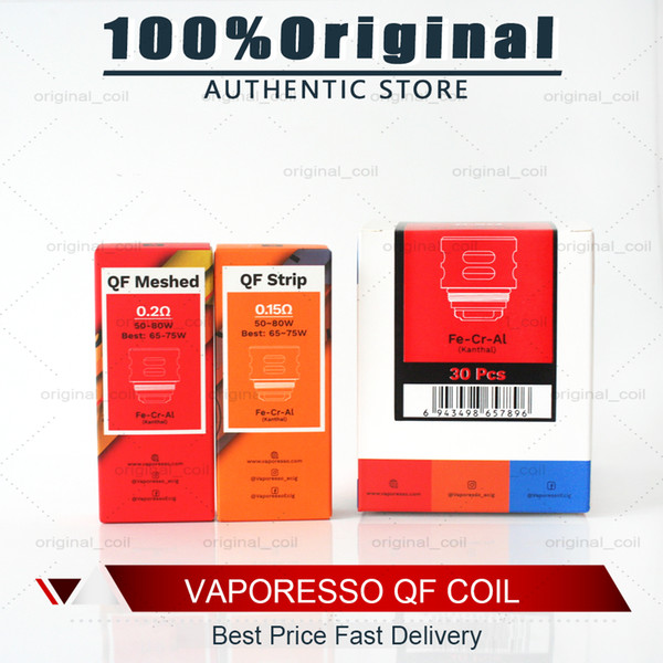 Original Vaporesso QF Replacement Coils 0.2ohm Meshed 0.15ohm Strip For the SKRR Tank Atomizer Vaporesso Luxe TC Kit DHL