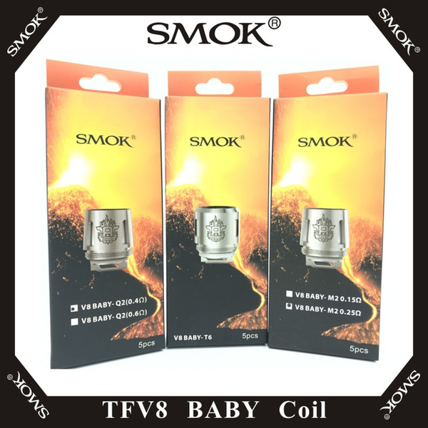 SMOK TFV8 BABY Coil Head AB Codes V8 Baby-T8 T6 X4 M2 Q2 Core For TFV8 BABY Beast Tank 100% Original