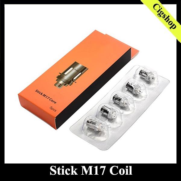 Newest Smoking Stick M17 Coil Head Replacement Coil 0.4ohm 0.6ohm Dual Core for Stick M17 AIO Kit By 0266192-1