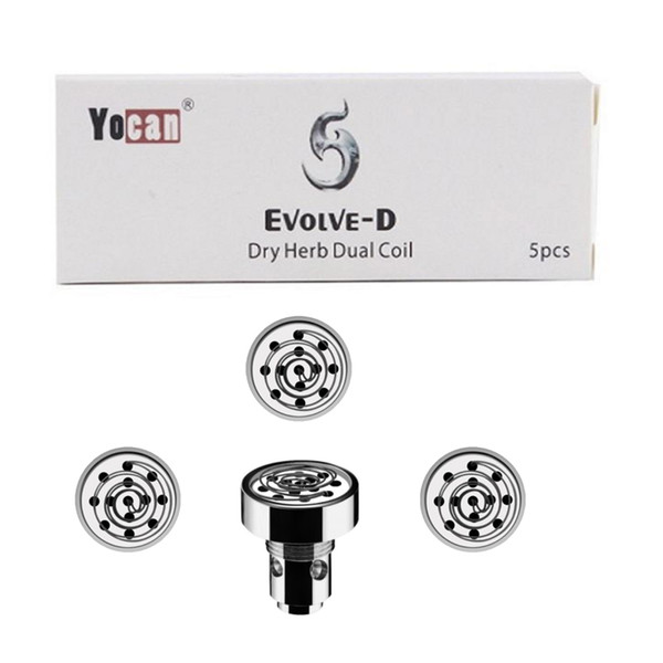 Yocan Evolve D Coils Replacement Part Spiral Pancake Coil With 510 Thread Wax Vape For Yocan Evolve D Starter Kits