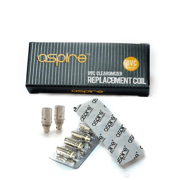 100% original Aspire Aspire BVC Coils Dual Coils for Aspire CE5 CE5-S ET ET-S Clearomizer BDC updated coil Electronic Cigarette