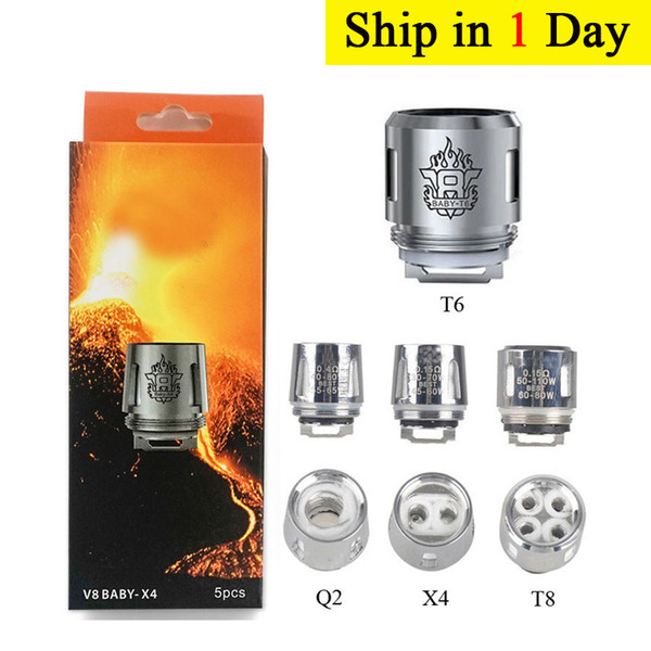 TFV8 BABY coil TFV8 baby Beast Tank m2 Coils Head V8 Baby-T8 0.15ohm X4 0.15ohm Q2 0.4ohm Core DHL Free