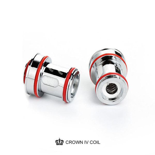 4 PCS/Pack Crown 4 Replacement Coil Dual SS904L& Mesh UN2 Coil Head 0.2/0.23/0.4ohm for Crown IV Vape Vaporizer Tank