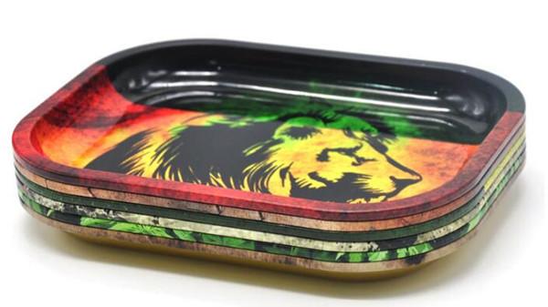 RAW Bob Marley Rolling Tray Metal Tobacco Rolling Tray with 5.5